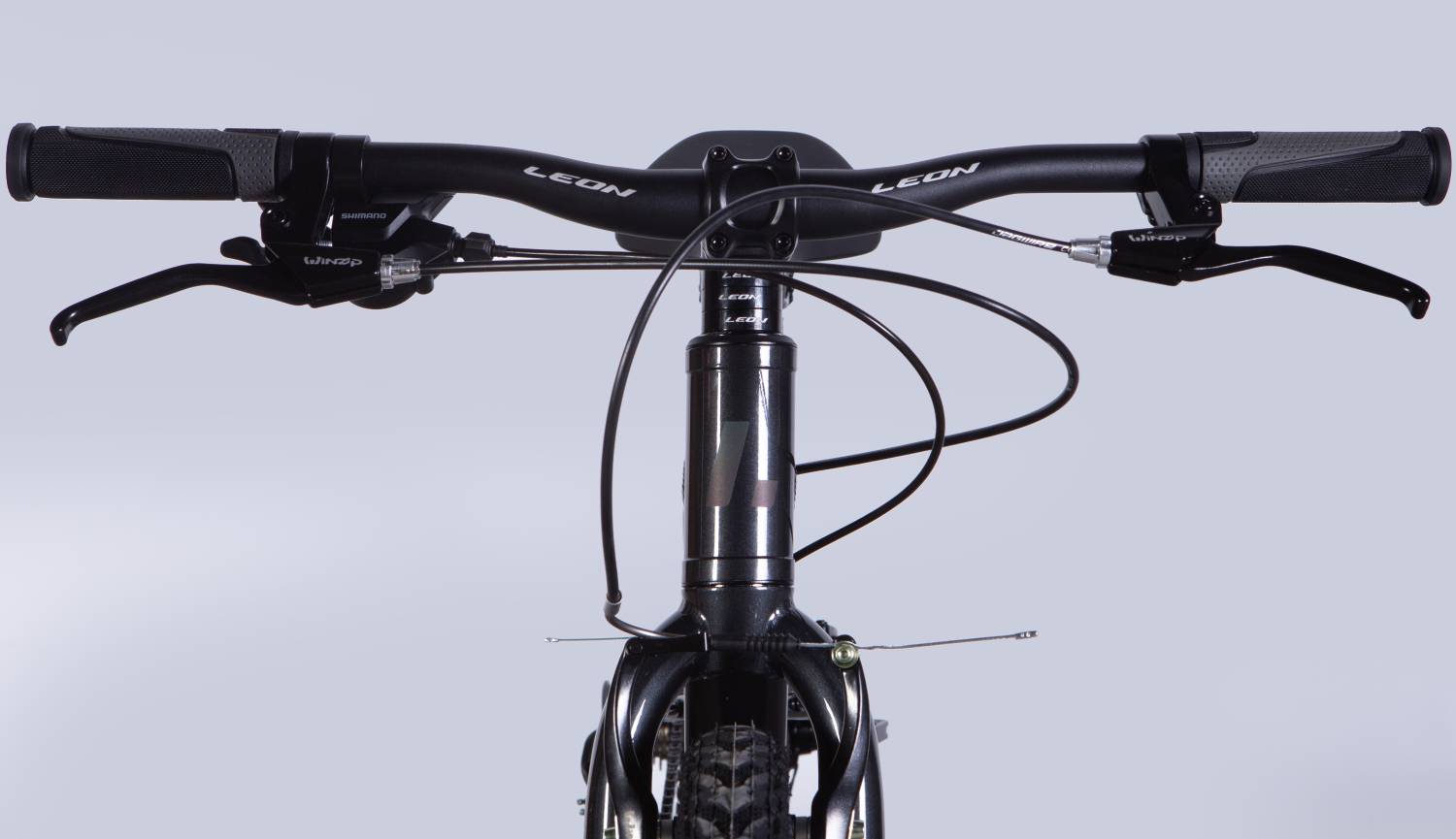 Велосипед Leon JUNIOR Vbr CS 24", размер XXS, рама 12", 2025, черный 2