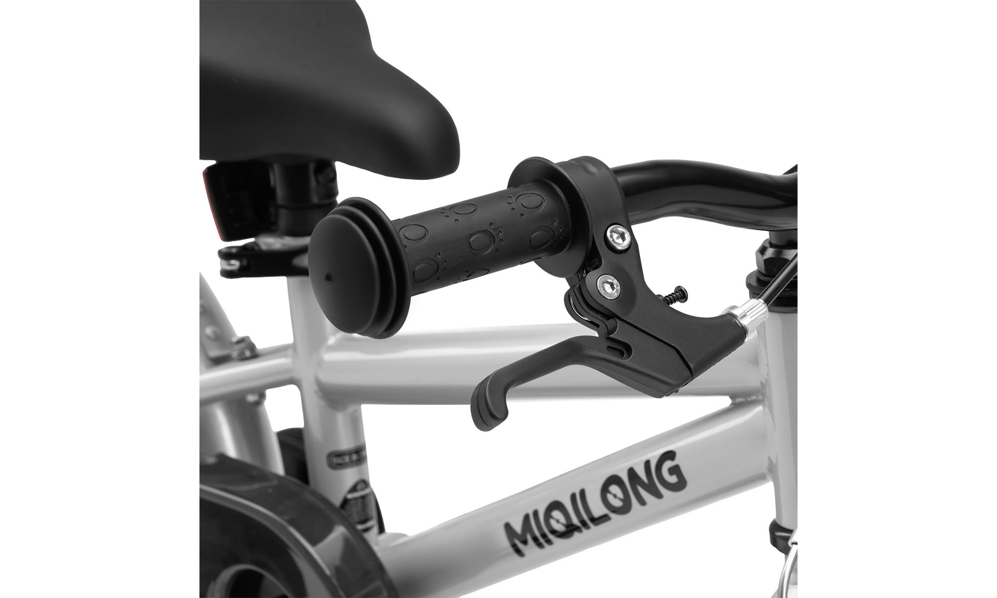 Детский велосипед Miqilong ST 12" One size, 2025, серебристый 4