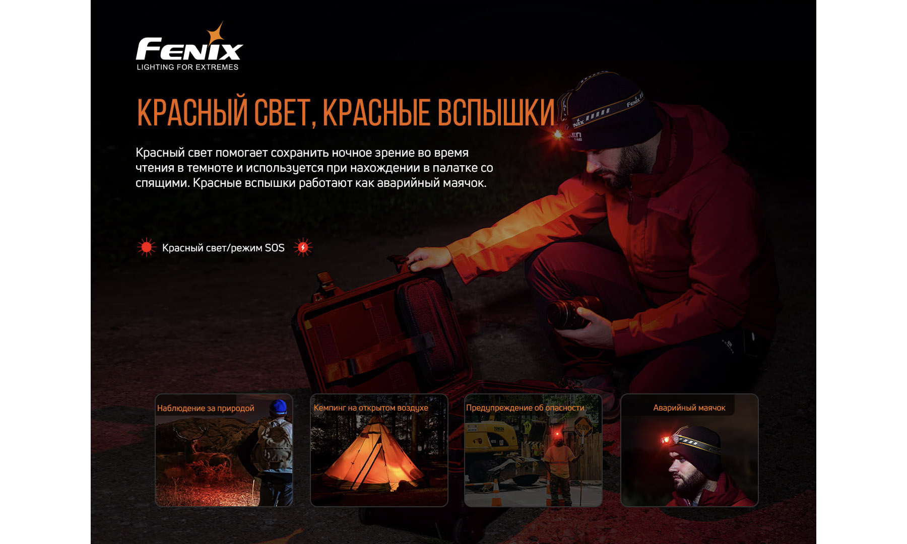 Фонарь налобный Fenix HM60R 9 Фонарь налобный Fenix HM60R 9