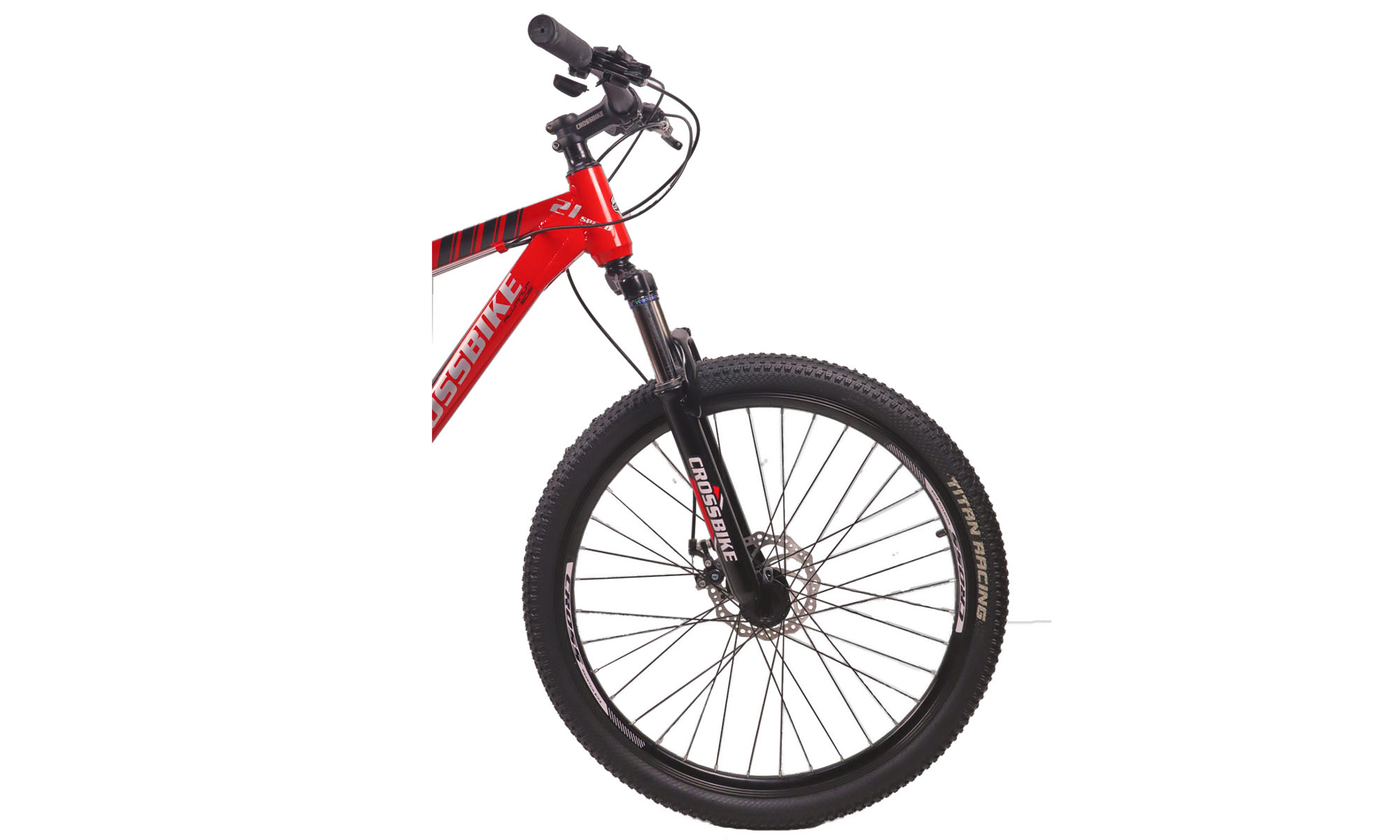 Фотография Велосипед CrossBike Everest 26", размер M, рама 17", 2022, Красный 2