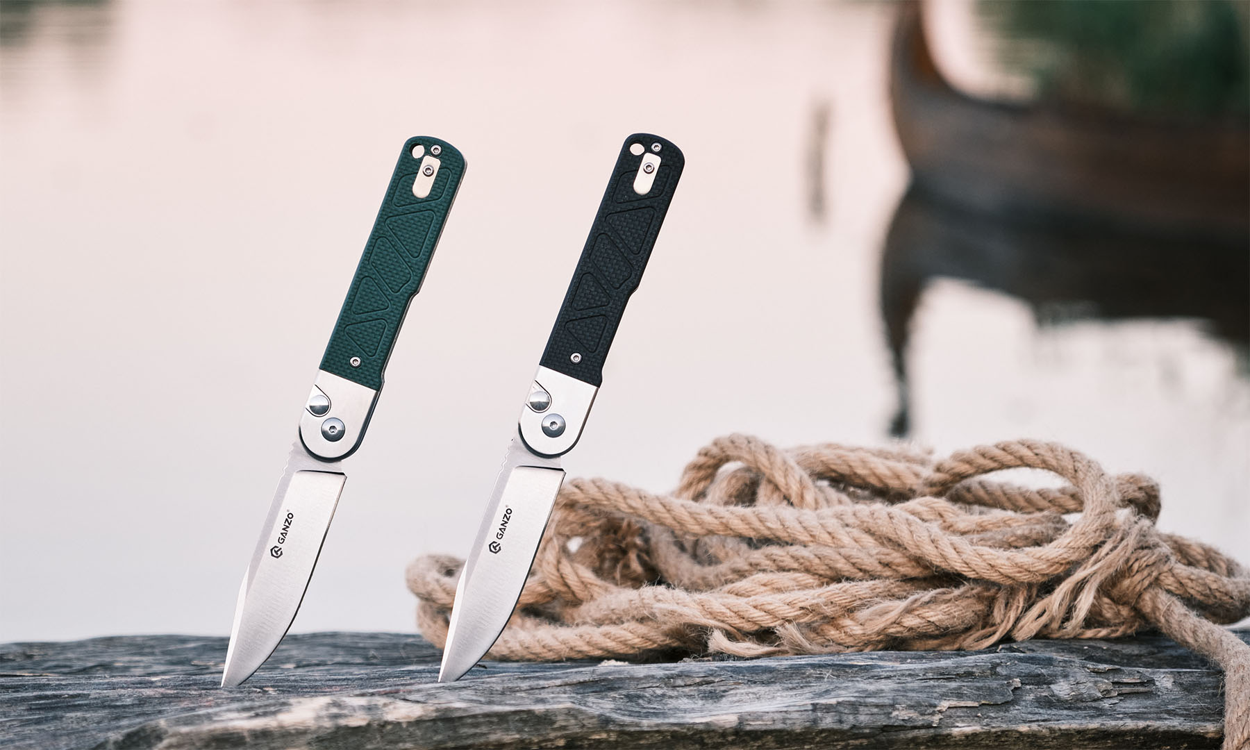 Нож складной Ganzo G767-GB зеленый 2