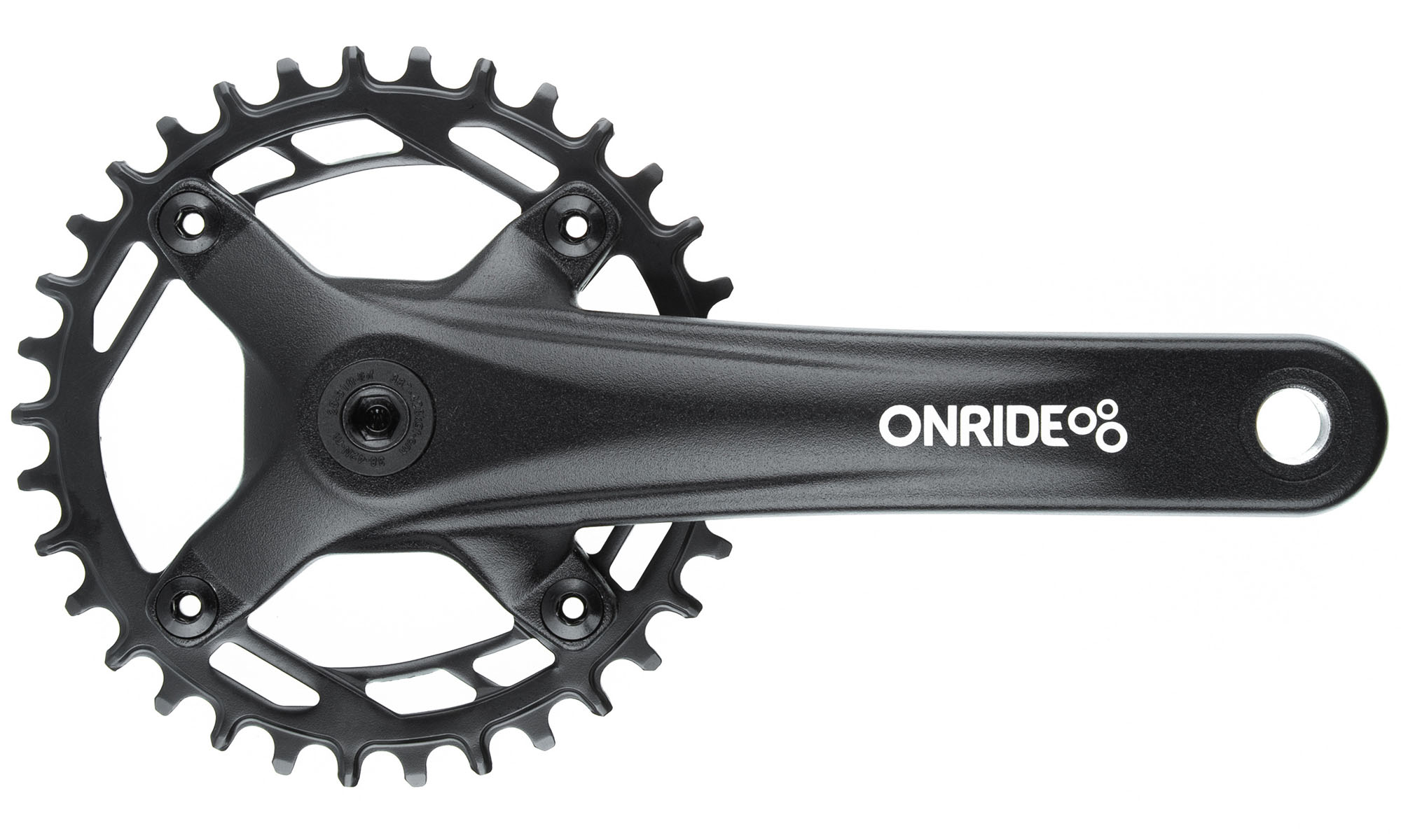 Шатуны ONRIDE Solo 1110, под квадрат, 175 мм, 34Т, BCD 104 мм, на 11/10/9 ск., черный Шатуны ONRIDE Solo 1110, под квадрат, 175 мм, 34Т, BCD 104 мм, на 11/10/9 ск., черный