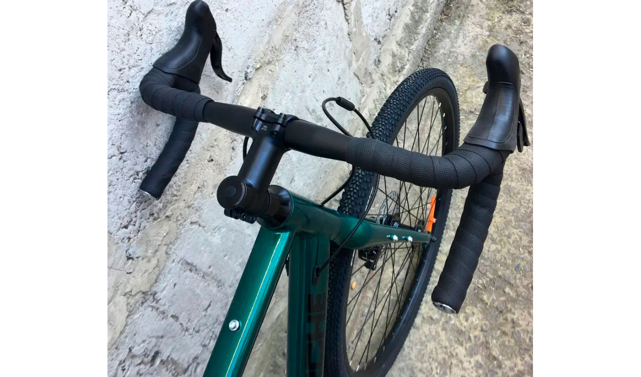 Велосипед DeMARCHE Gravel Point 1х11 28" размер L 2022 Зеленый глянец 2