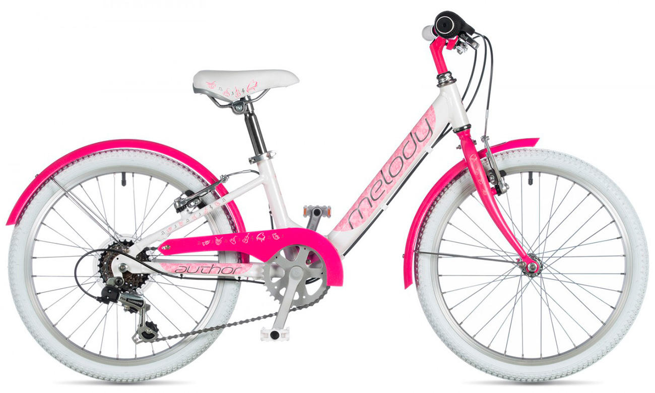 Фотографія Велосипед AUTHOR Melody 20" (2020) 2020 Біло-рожевий