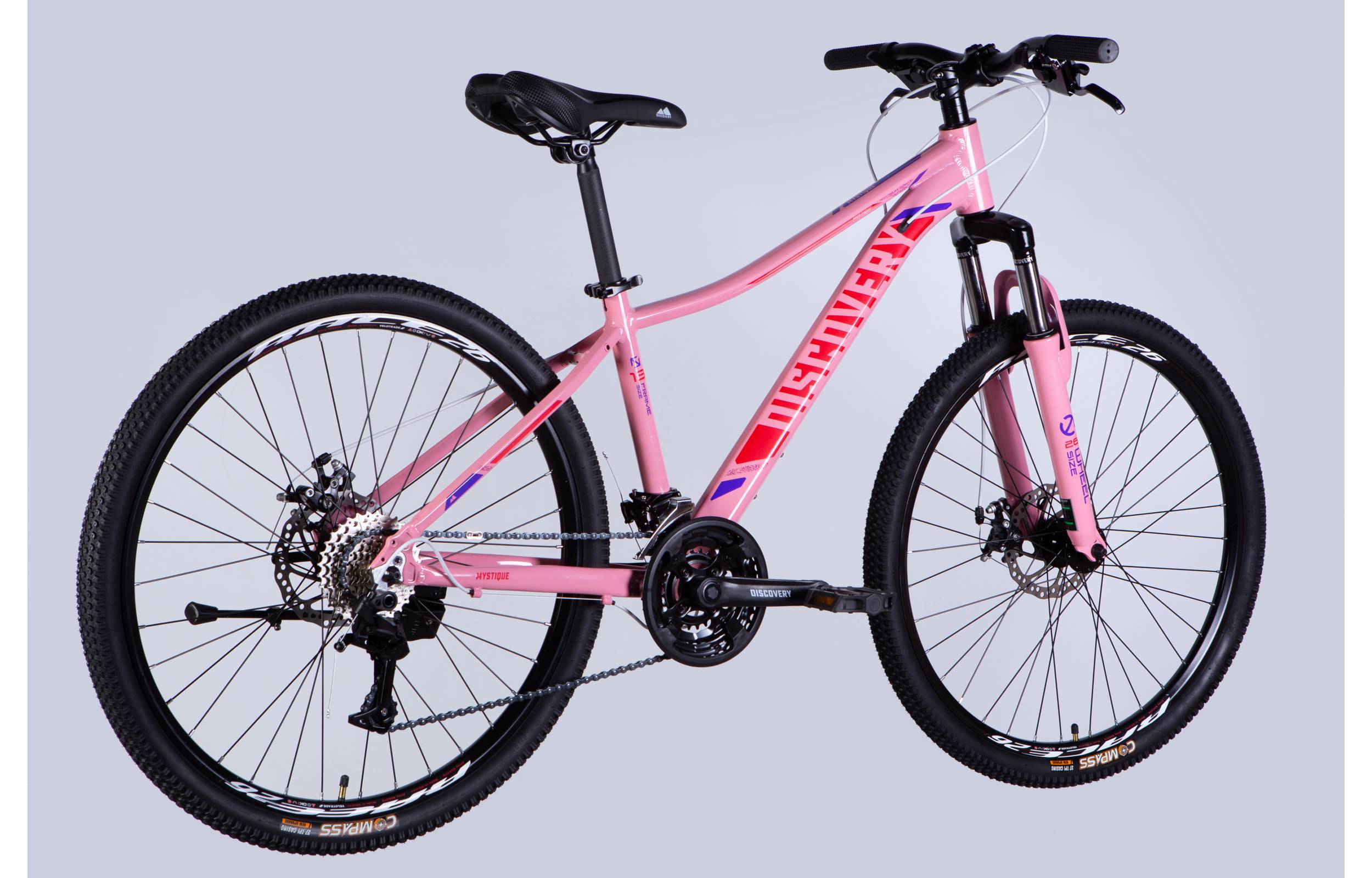Фотография Велосипед Discovery MYSTIQUE DD 26" розмір S рама 15" 2025 бело-розовый 5