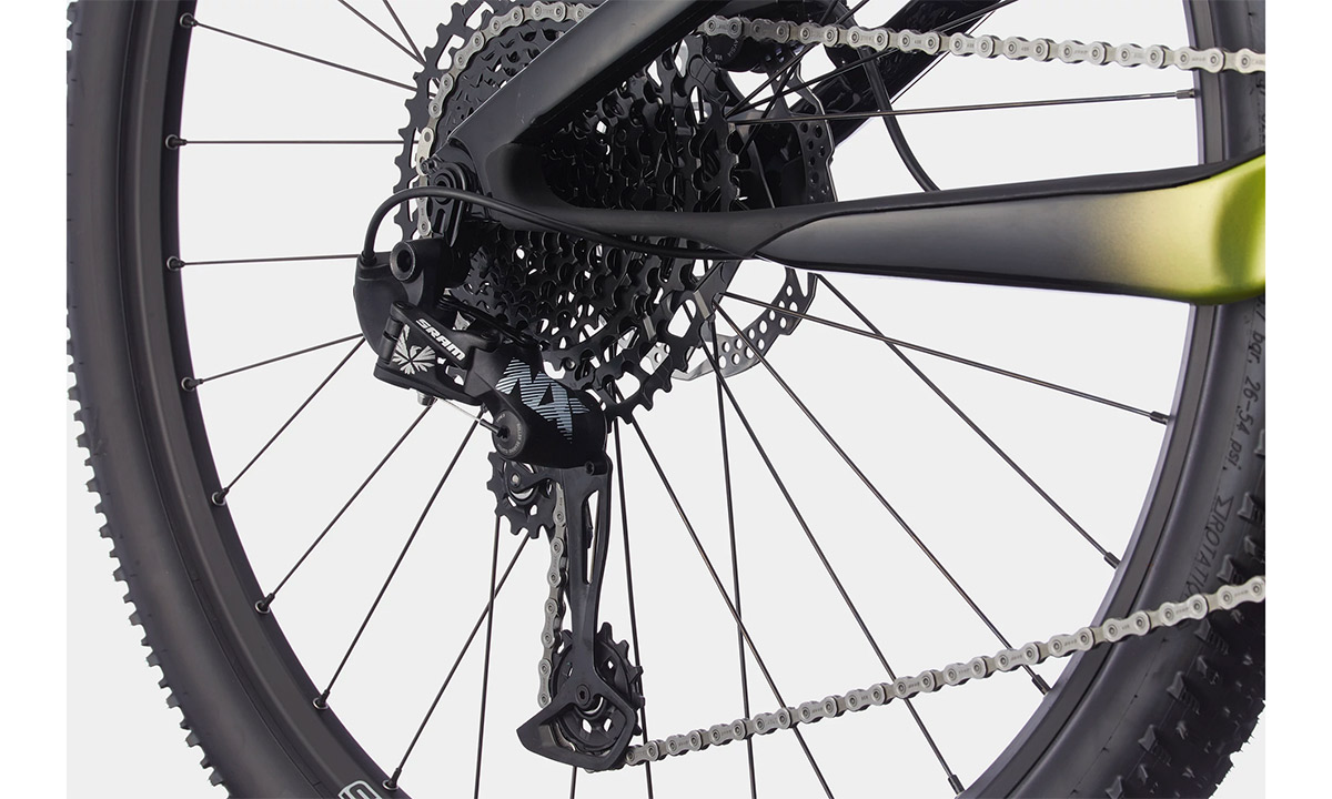 Фотография Велосипед Cannondale SCALPEL Carbon 4 29" (2021) 2021 Черно-зеленый 2