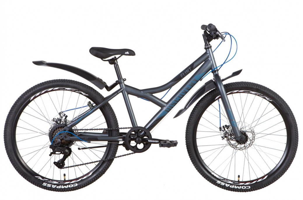 Велосипед Discovery FLINT DD 24"  рама XXS (2022) Серый