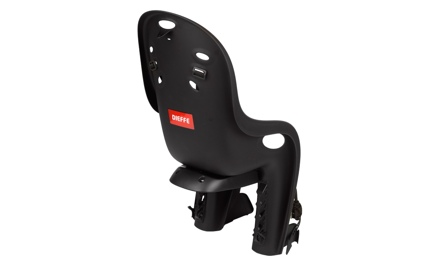 Детское велокресло заднее Dieffe Bikey Relax RFM, на подседельную трубу, 22 кг, наклон 10°, черный/серый 2