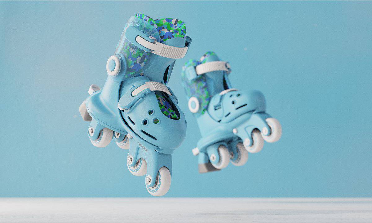 Роликові ковзани Yvolution Twista, розмір 30-34, блакитний 4