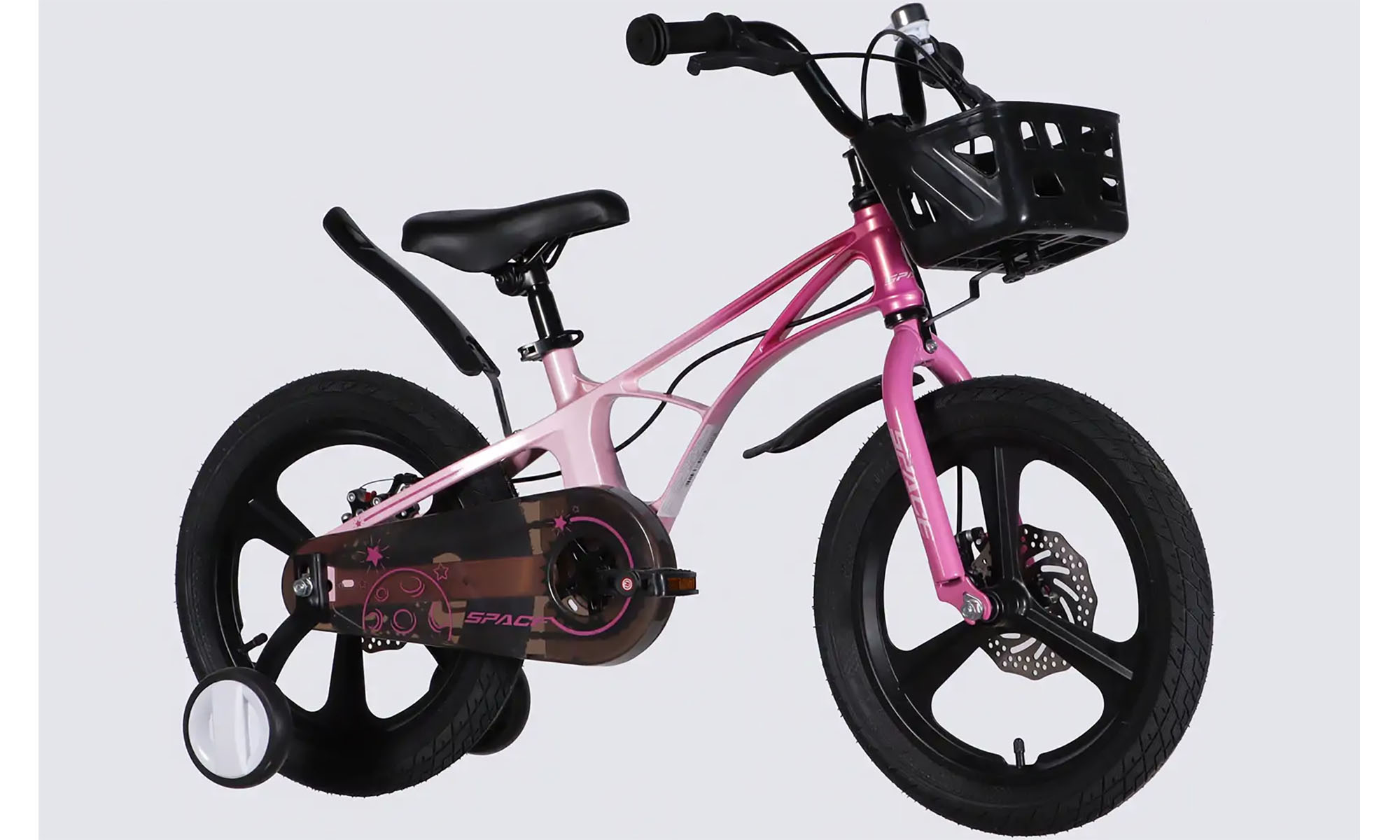 Велосипед SPACE KID ANDROMEDA DD 16", розмір XXS, рама-9", рік 2026, рожево-малиновий 5