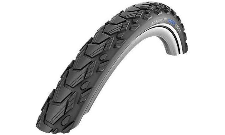 Фотография Покрышка Schwalbe 26x1.75 (47x559) MARATHON CROSS RaceGuard B/B-SK+RT HS470 SpC 67EPI black