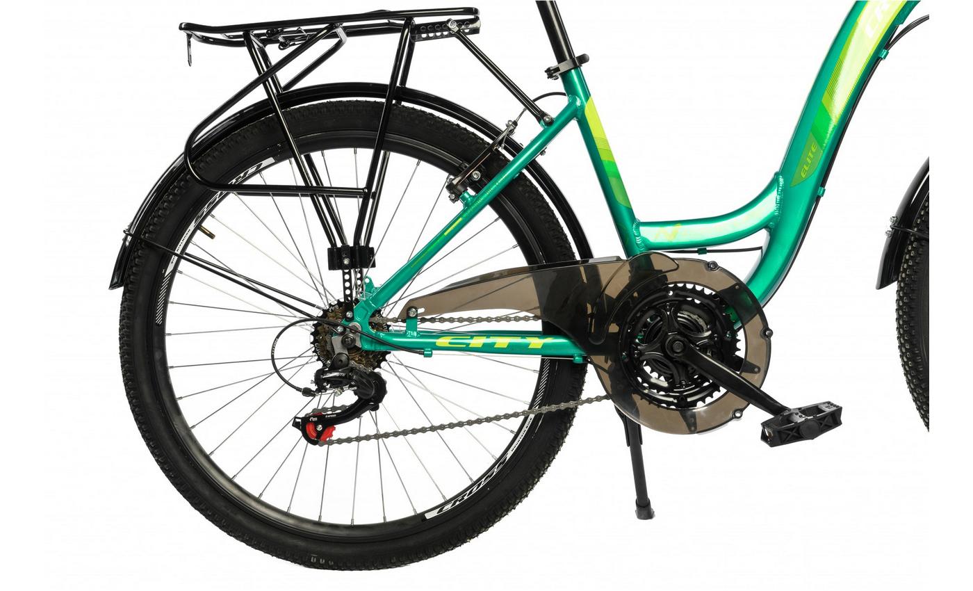Фотография Велосипед Cross Elite 26" размер М рама 17 2022 Зеленый 2