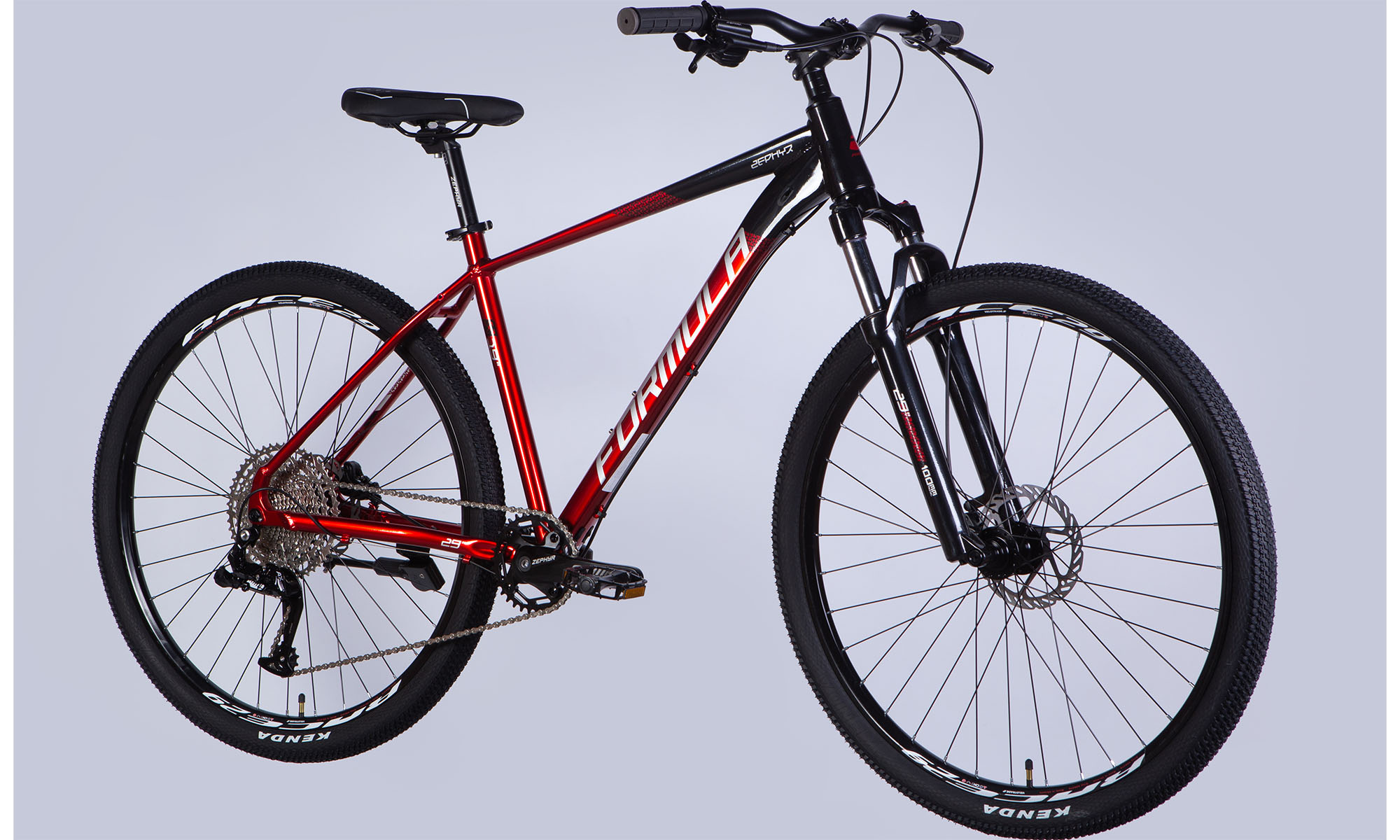 Фотографія Велосипед Formula ZEPHYR EXPERT HDD 29", розмір XL, рама 21", 2025, чорно-червоний 7