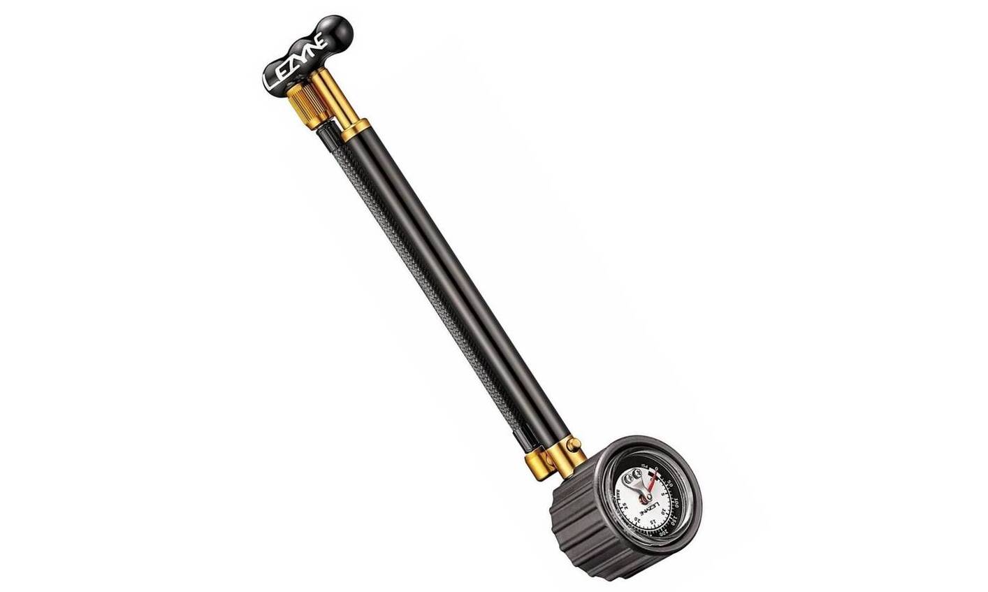 Ручной насос Lezyne Shock Drive для амортизаторов, 400psi, черный/золотистый 2 Ручной насос Lezyne Shock Drive для амортизаторов, 400psi, черный/золотистый 2
