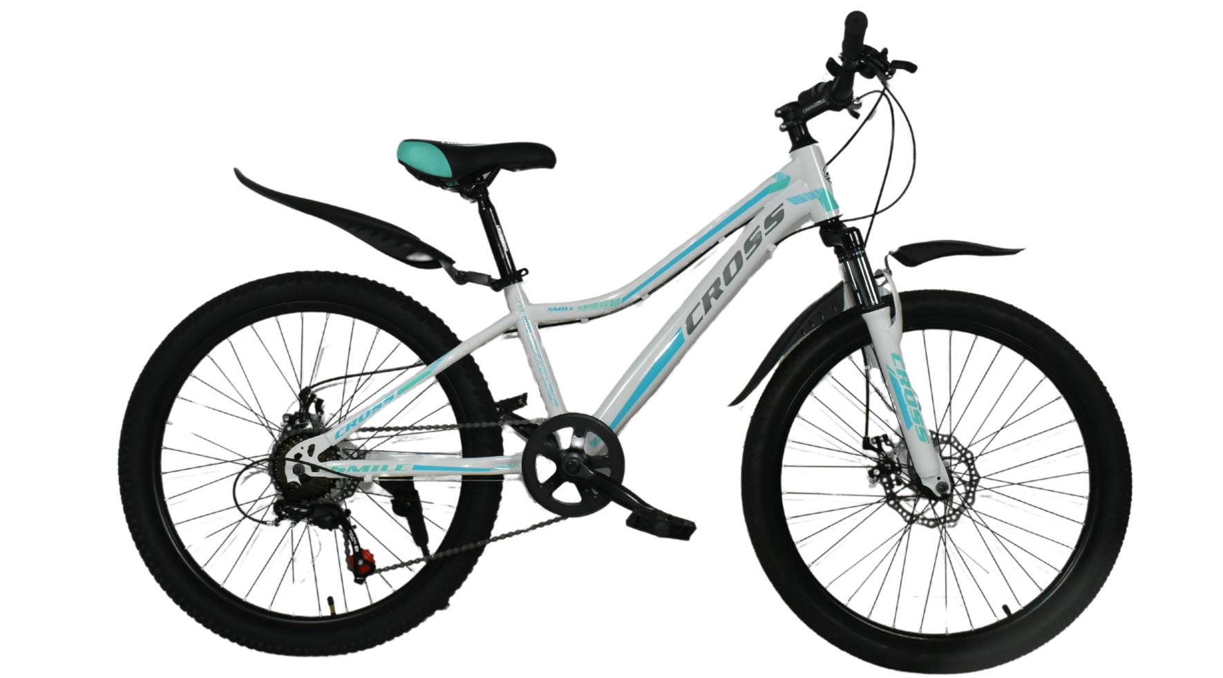 Фотографія Велосипед Cross SMILE 26", розмір XS рама 13" (2023) Білий-Блакитний 3