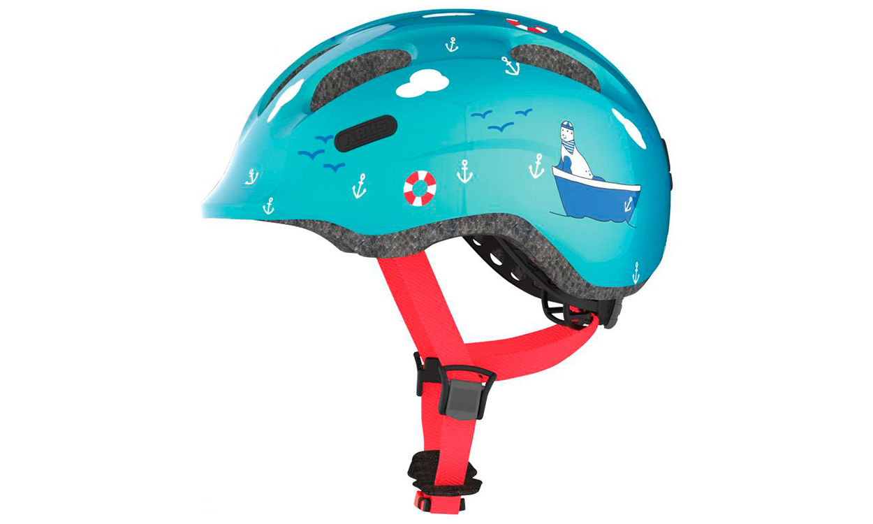 Шолом дитячий ABUS SMILEY 2.0 Turquoise Sailor розмір М (50-55 см), Блакитний 2