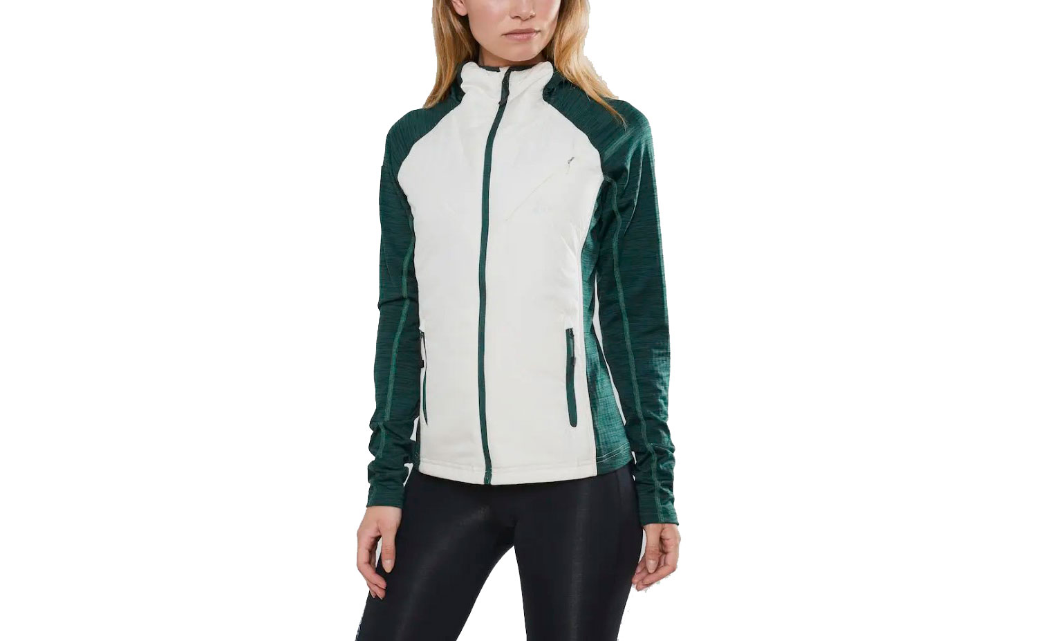 Куртка Craft Polar LT PD Midlayer женская, размер XS, сезон AW 19, бело-зеленый 6
