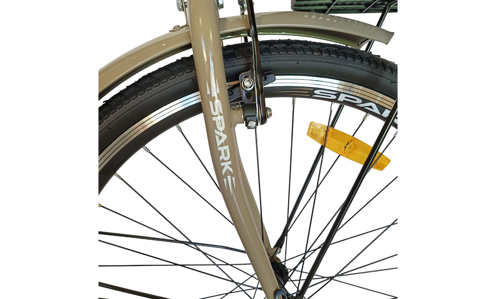 Велосипед SPARK CITY SOLA 26", размер M, рама - 17", год 2026, коричневый 3