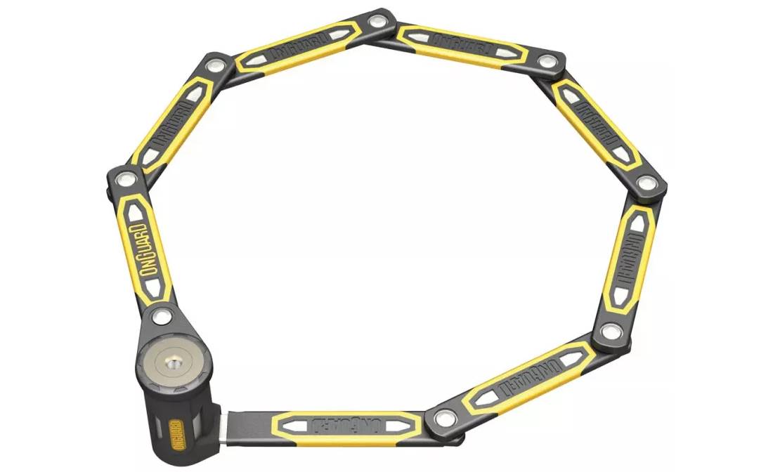 Замок складной Onguard K9 Heavy Duty, 112см, прорезиненный короб-держатель на раму, 4 ключа + 1 с подсветкой 3
