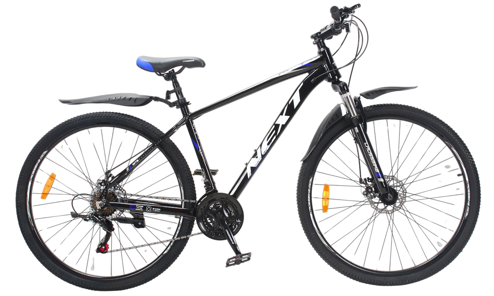 Фотография Велосипед Crossbike Next 29", размер M, рама 18", 2025, Черный-Синий