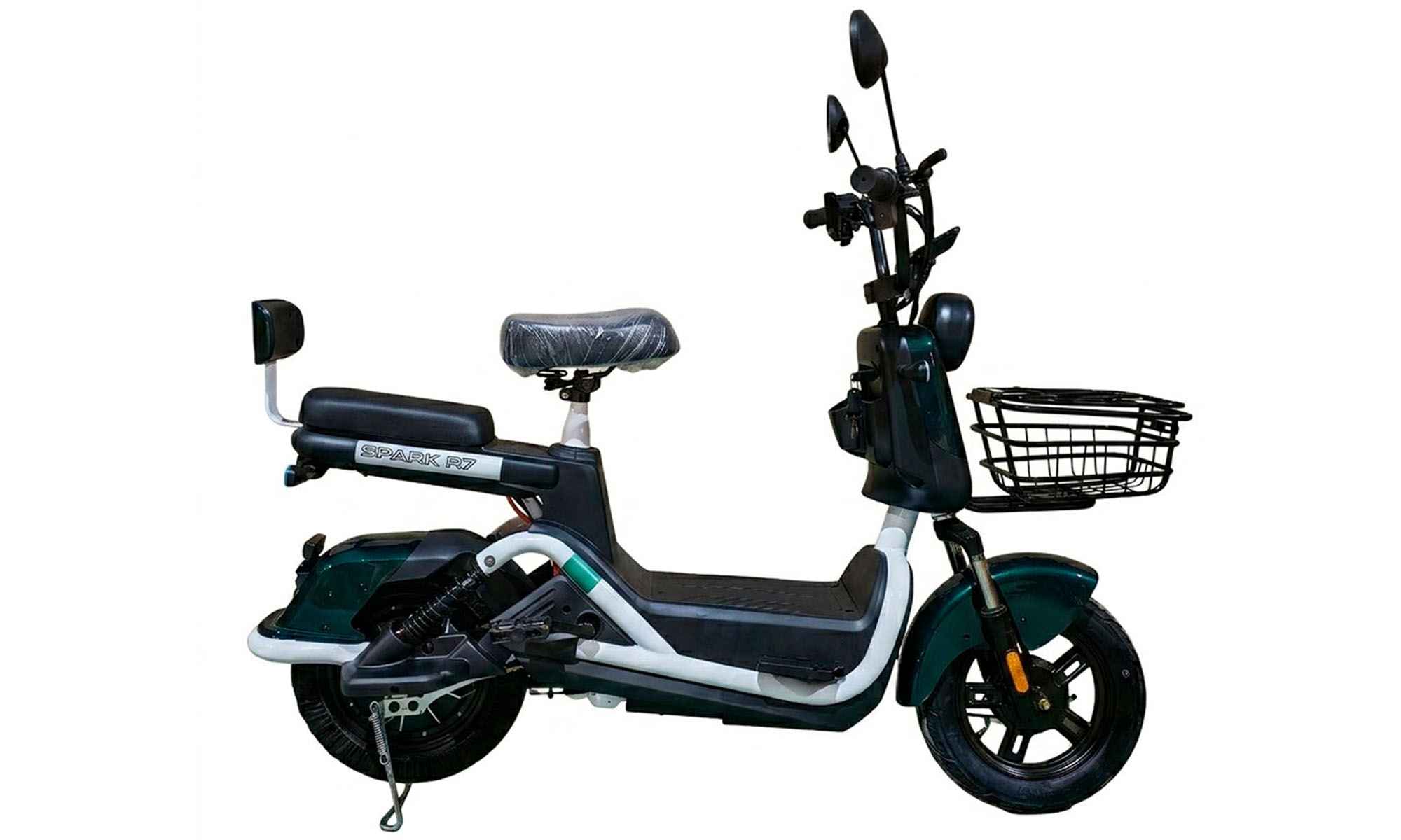 Велосипед с электромотором SPARK R7 10", размер One Size, рама 14", 60V/800W/25Ah, год 2026, зелёный Велосипед с электромотором SPARK R7 10", размер One Size, рама 14", 60V/800W/25Ah, год 2026, зелёный
