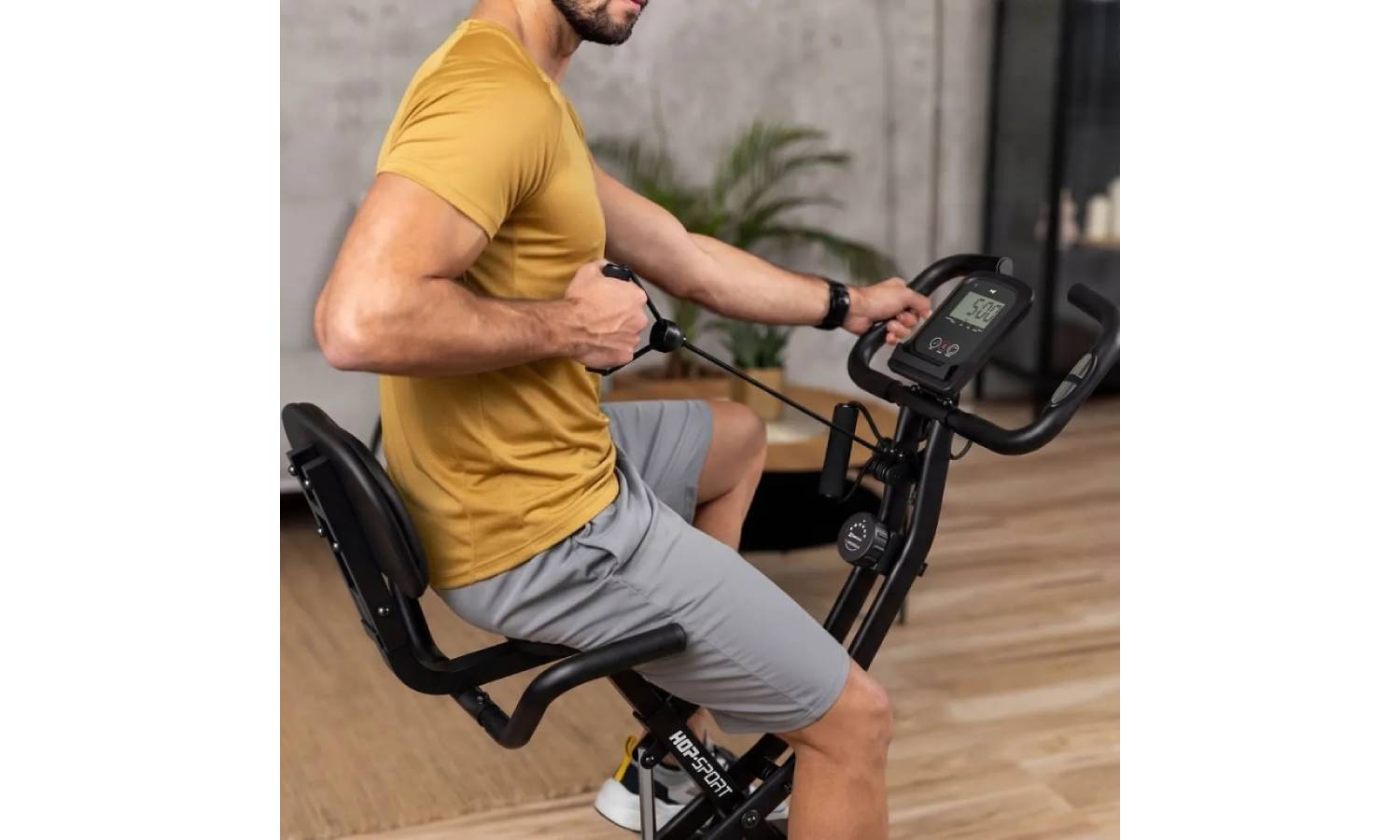 Велотренажер Hop-Sport HS-3030X Apeks X-Bike чорно-золотистий 8 Велотренажер Hop-Sport HS-3030X Apeks X-Bike чорно-золотистий 8