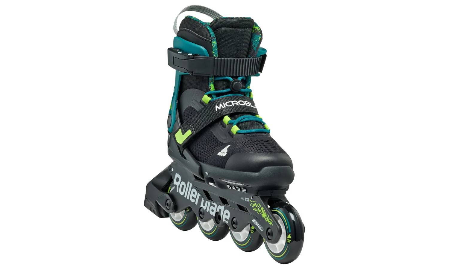 Ролики Rollerblade Microblade XT black-petrol green 33-36.5 6