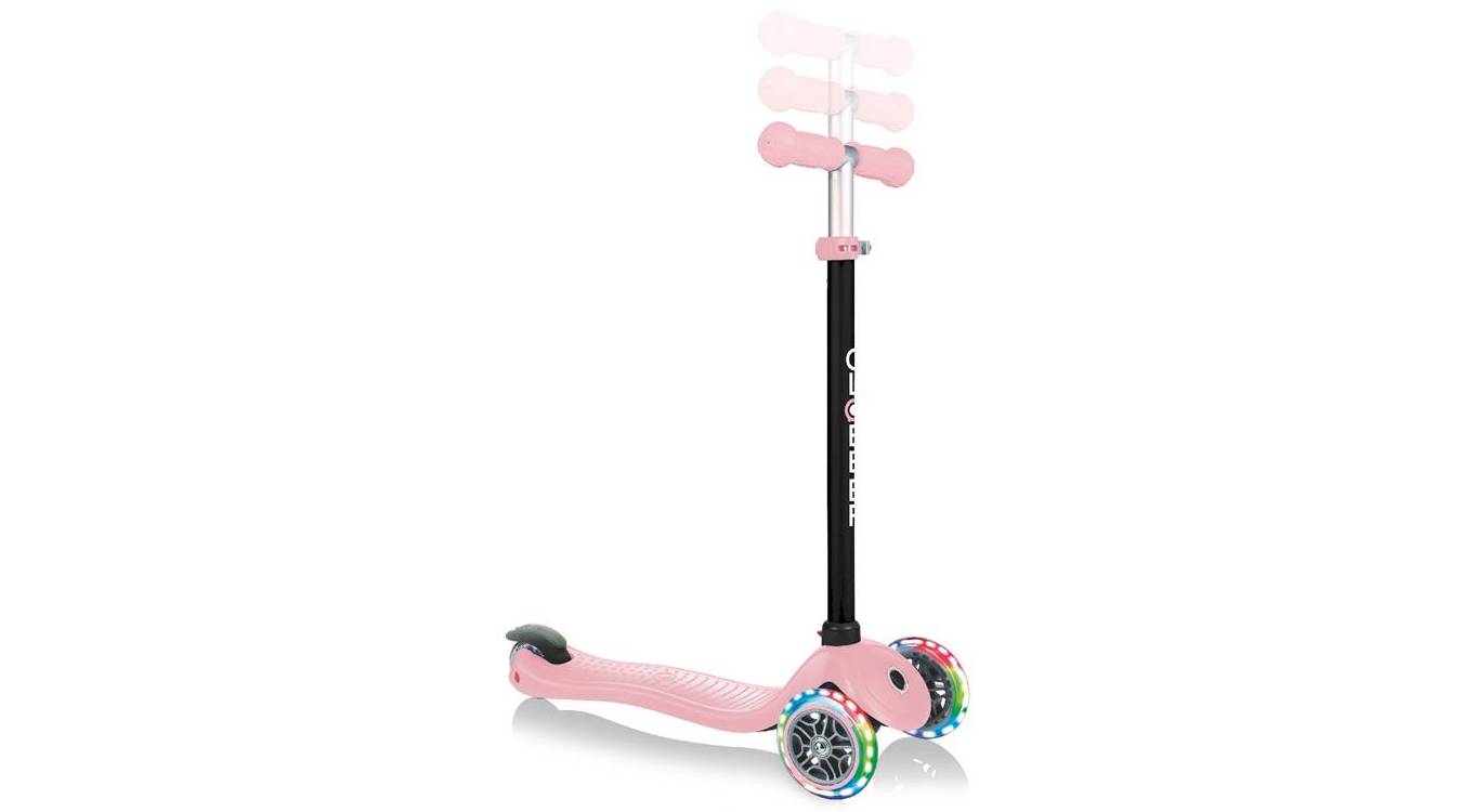 Самокат GLOBBER серии GO UP SPORTY пастельный розовый со светящимися колесами 1+ 5