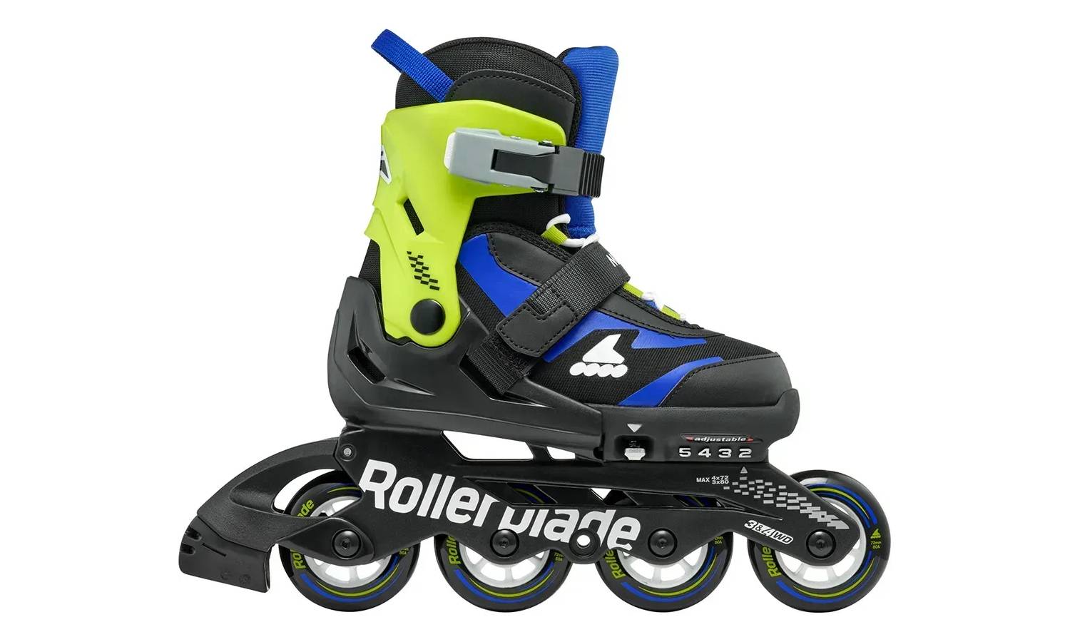 Ролики Rollerblade Microblade чорно-сині 36,5-40 8 Ролики Rollerblade Microblade чорно-сині 36,5-40 8