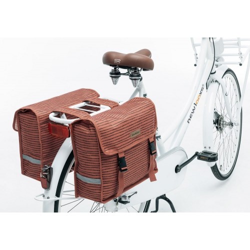 Велосумка на багажник New Looxs Fiori Double Nomi 30л, Красный 2