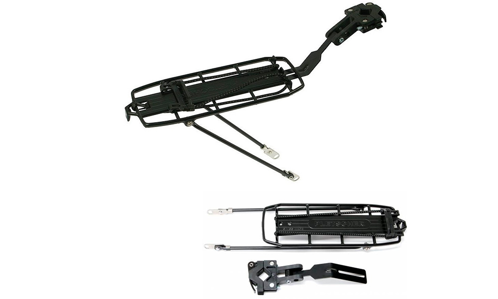 Багажник XLC Pletscher Quick-Rack Suspension, 26-28" для двухподвеса, черный