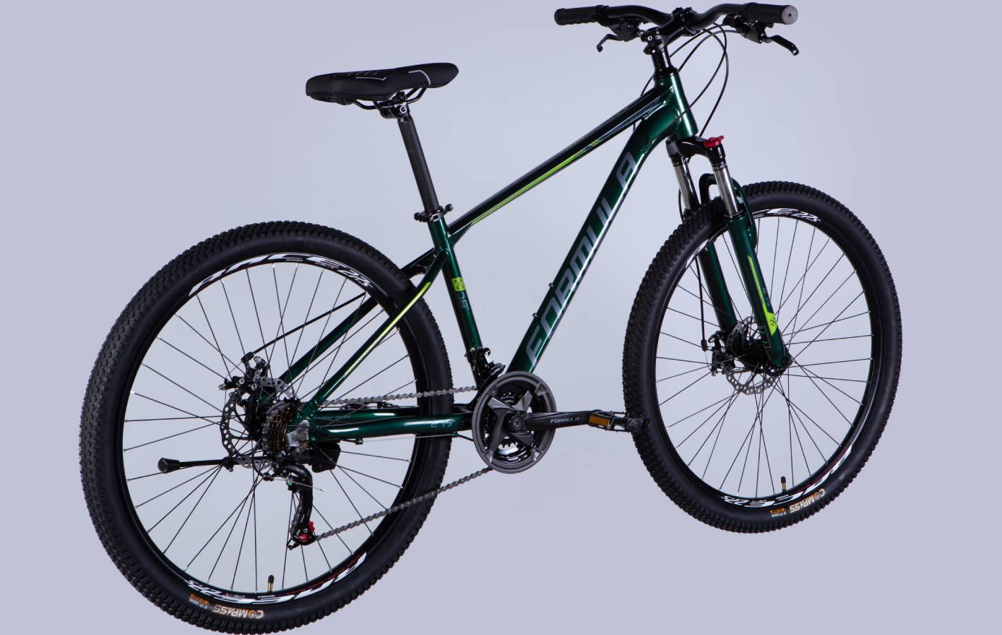 Велосипед Formula MOTION DD 27,5" размер S рама 16" 2025 зелено-серый 6