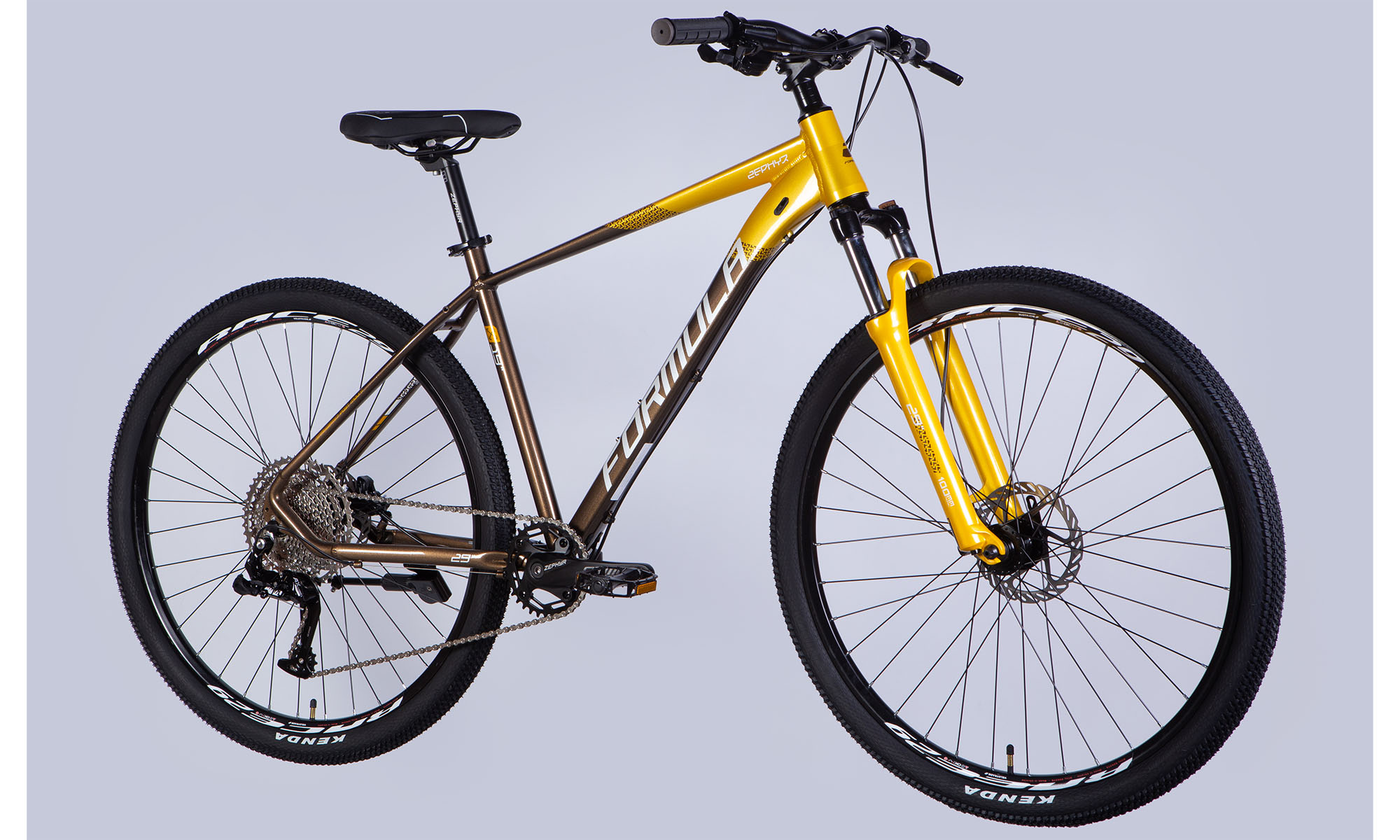 Велосипед Formula ZEPHYR PRO HDD 29", размер L, рама-19", 2025, золотисто-коричневый  5