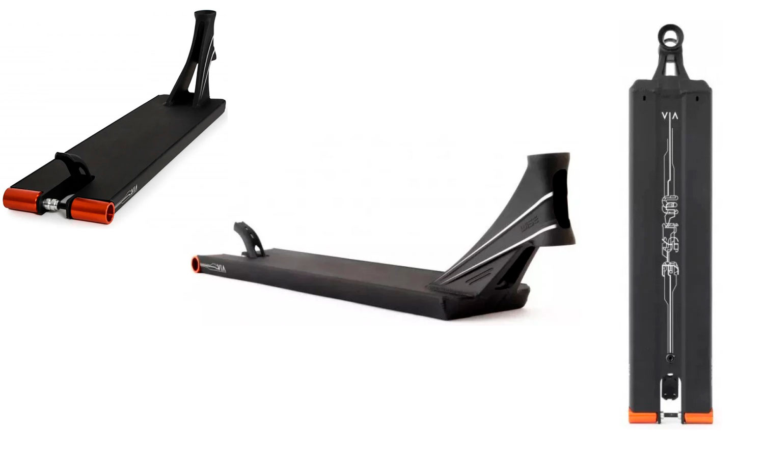 Дека Wise Via Forget Pro 22" X 5.7" - Black 4 Дека Wise Via Forget Pro 22" X 5.7" - Black 4
