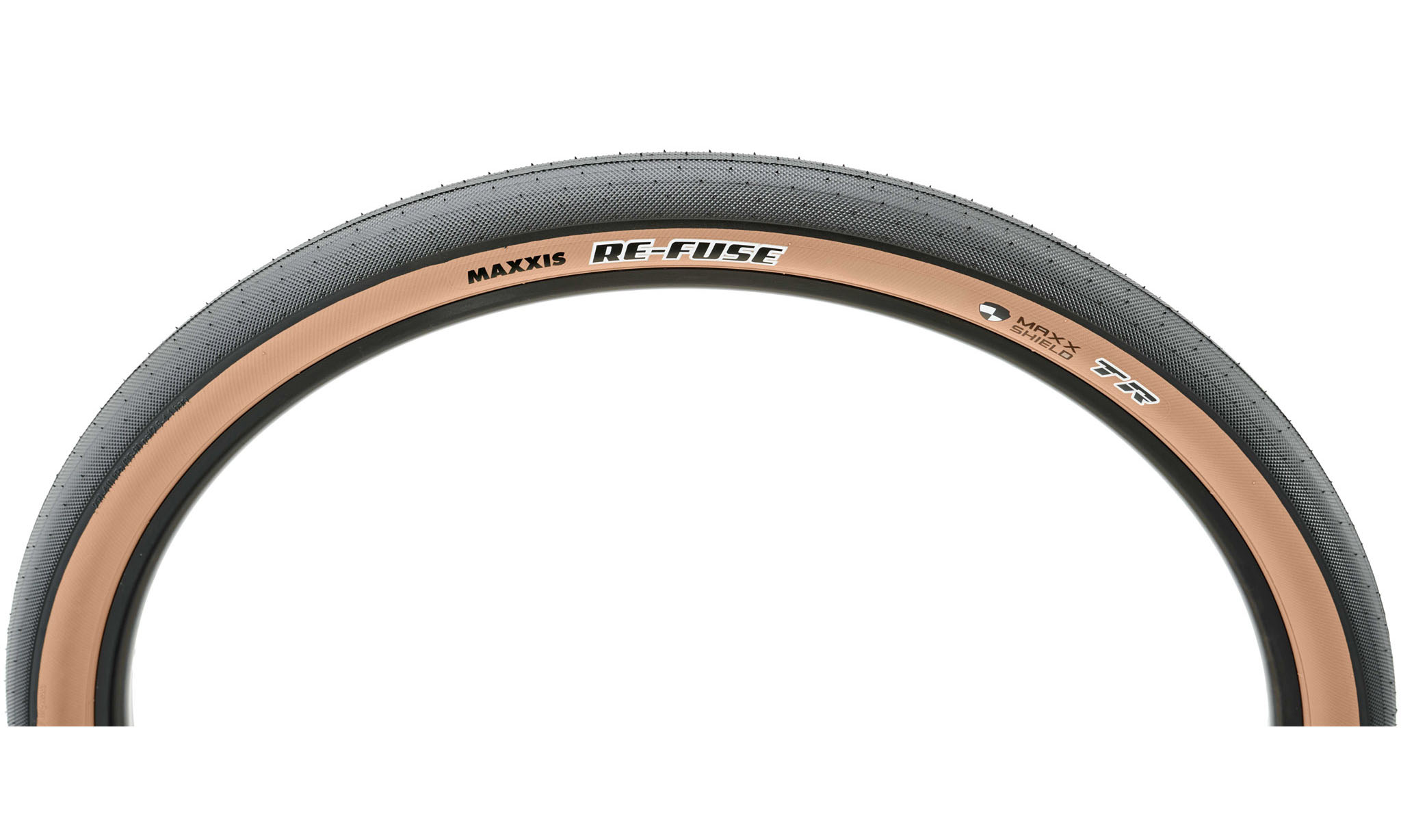 Покришка MAXXIS RE-FUSE 700X40C TPI-60 Foldable MAXXSHIELD/TR/TANWALL, черно-коричневая 4