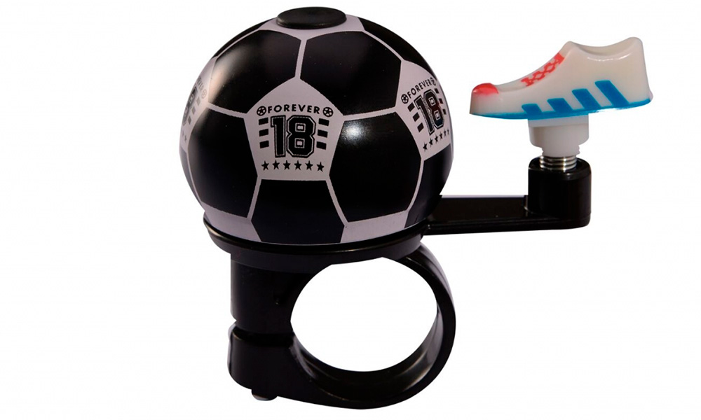 Фотографія Дзвінок велосипедний футбольний м'яч BC-BB3209 чорний