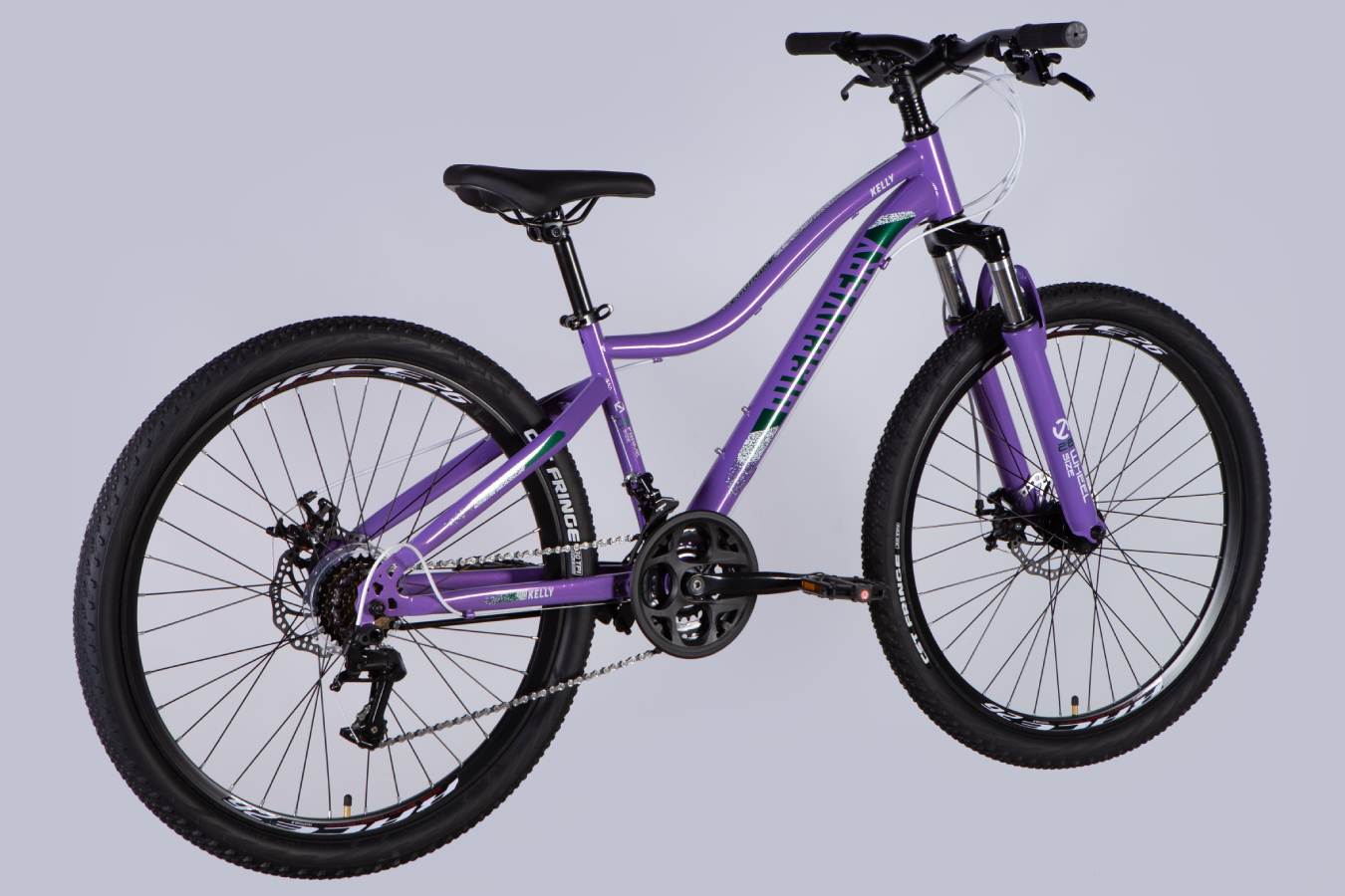 Велосипед Discovery KELLY DD FR 26", размер XS, рама 14", 2025, фиолетовый  6