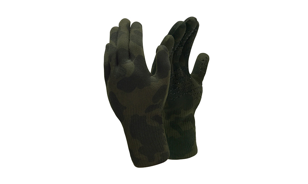 Фотография Перчатки Водонепроницаемые Dexshell Camouflage Gloves M зеленый 2