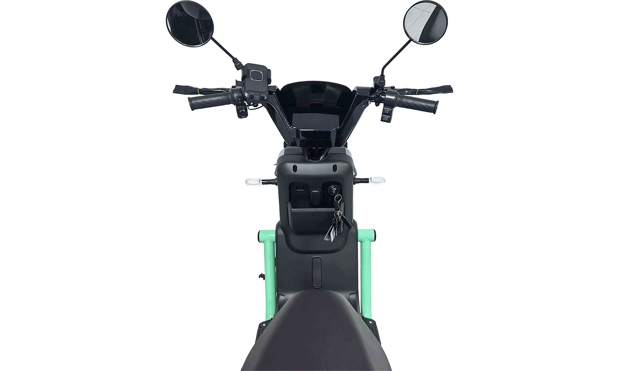 Велосипед з електромотором SPARK BOOST 14", розмір уніиверсальний, рік 2026, 72V/1200W/25Ah, сірий з блакитним 3