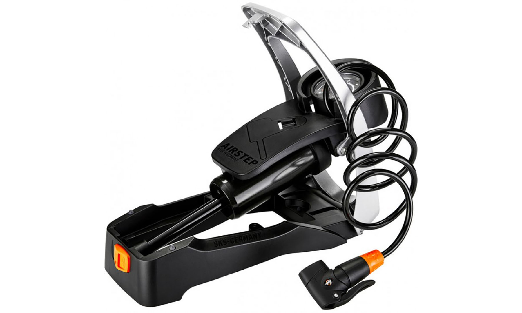 Насос ножной SKS AIRSTEP черный 4 Насос ножной SKS AIRSTEP черный 4