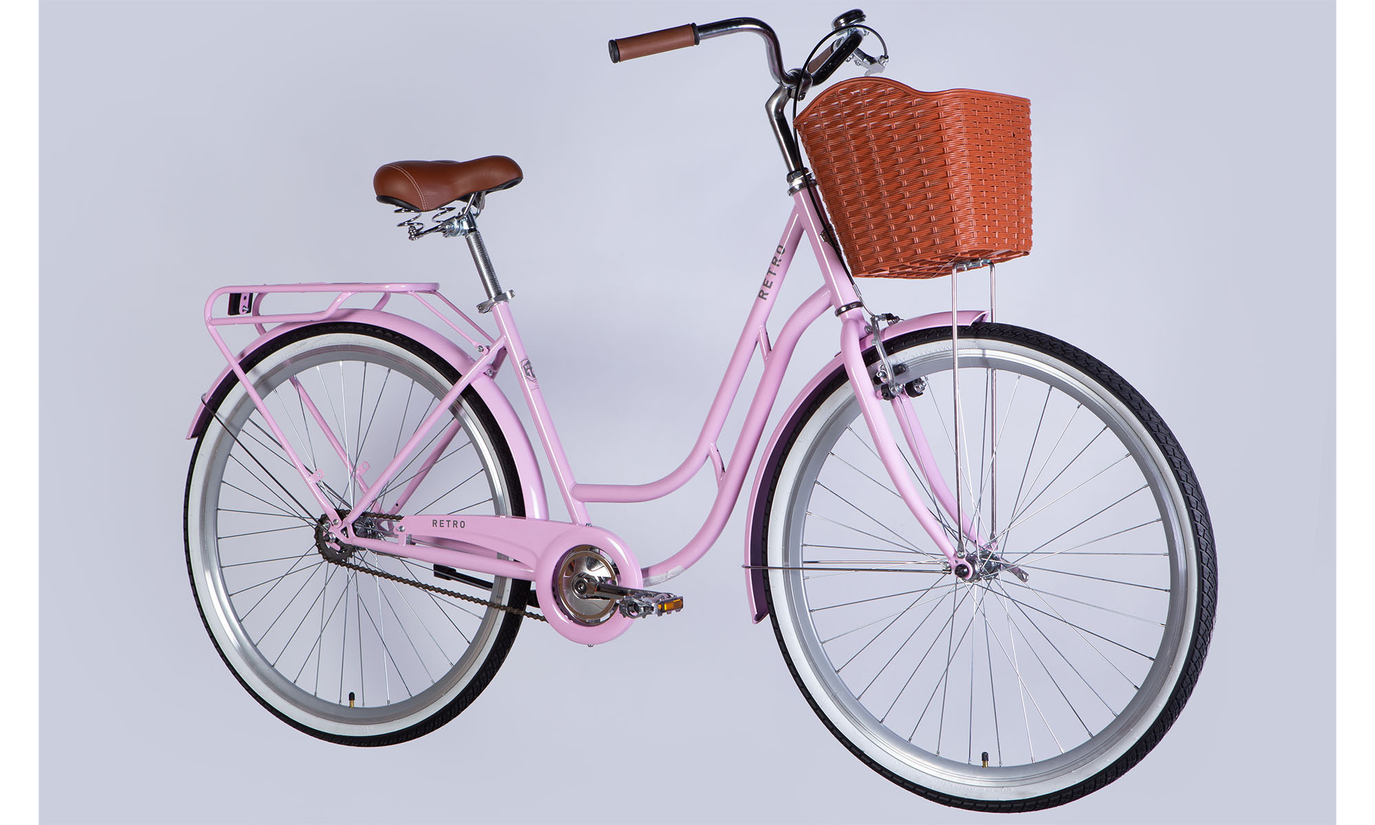 Велосипед Dorozhnik RETRO Velosteel 28", размер L, рама 19", 2025, светло-розовый  2