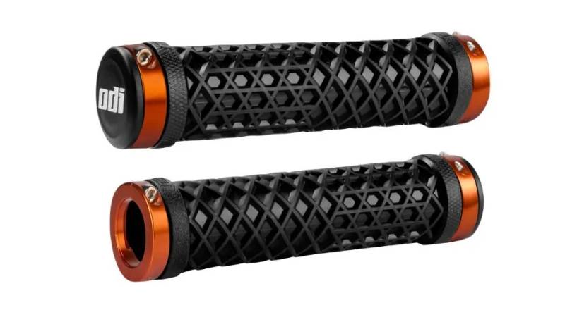 Гріпси ODI Vans® Lock-On Grips чорні з помаранчевими замками Гріпси ODI Vans® Lock-On Grips чорні з помаранчевими замками