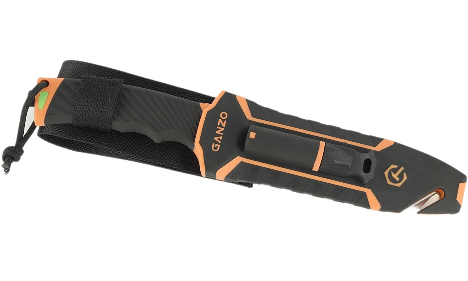 Нож Ganzo G8012V2-OR оранжевый (G8012V2-OR) с паракордом 2