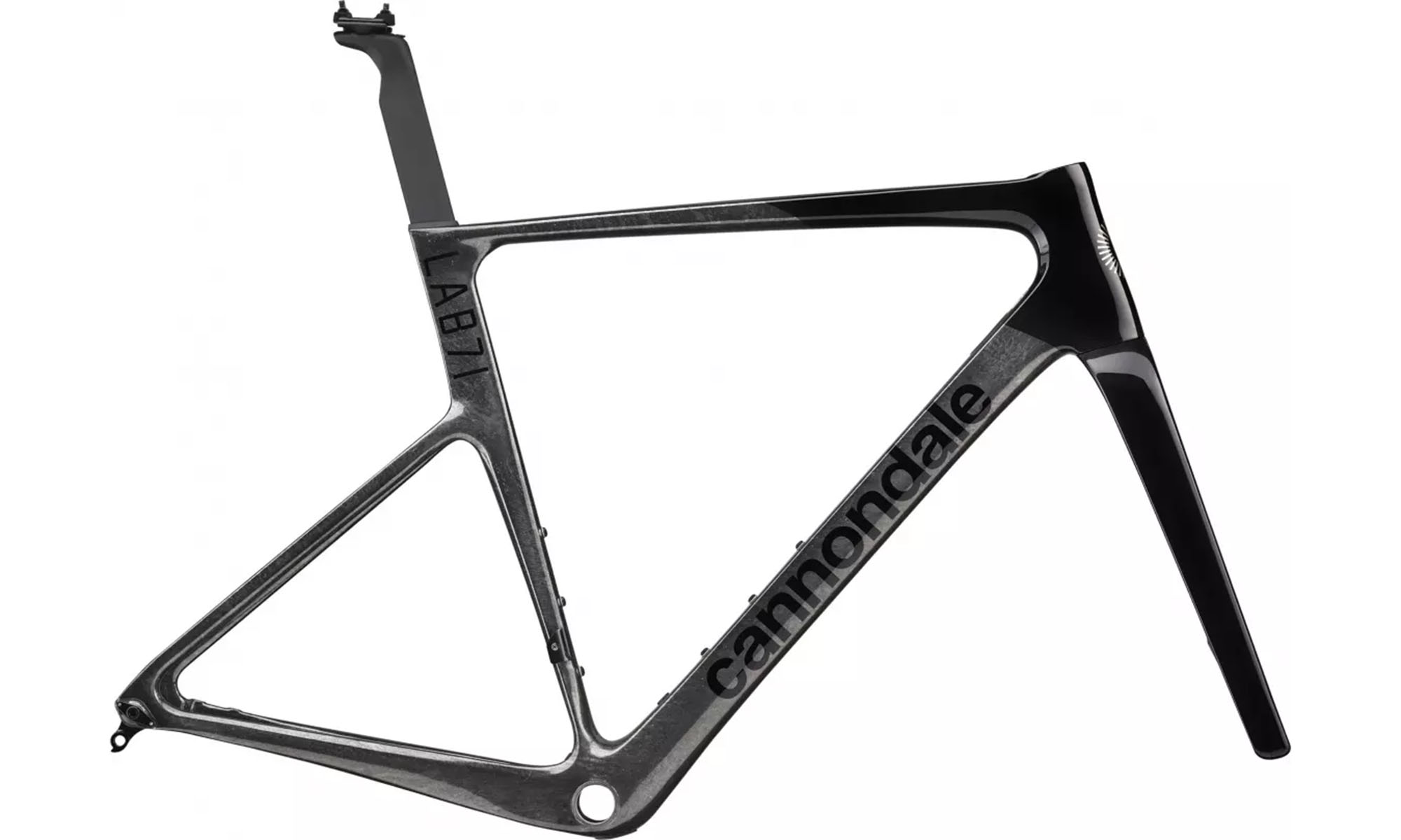 Рама Cannondale LAB71 S6 EVO A/M Frm 28", розмір L, рама 56см, рік 2025, чорна Рама Cannondale LAB71 S6 EVO A/M Frm 28", розмір L, рама 56см, рік 2025, чорна