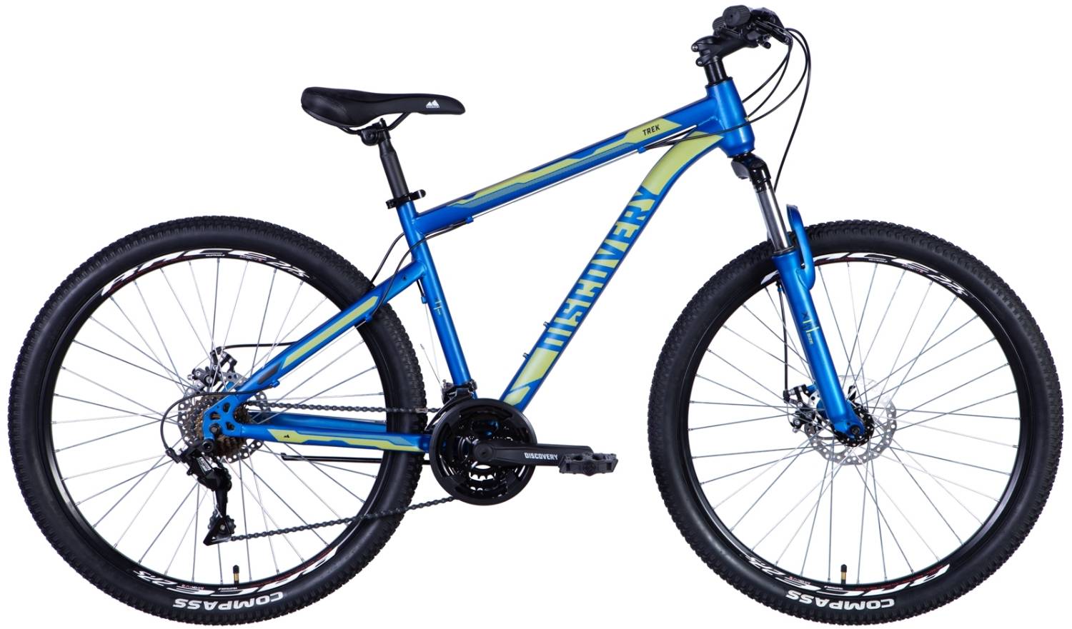 Фотография Велосипед Discovery TREK AM DD 27,5" размер М рама 17,5 2024 Синий