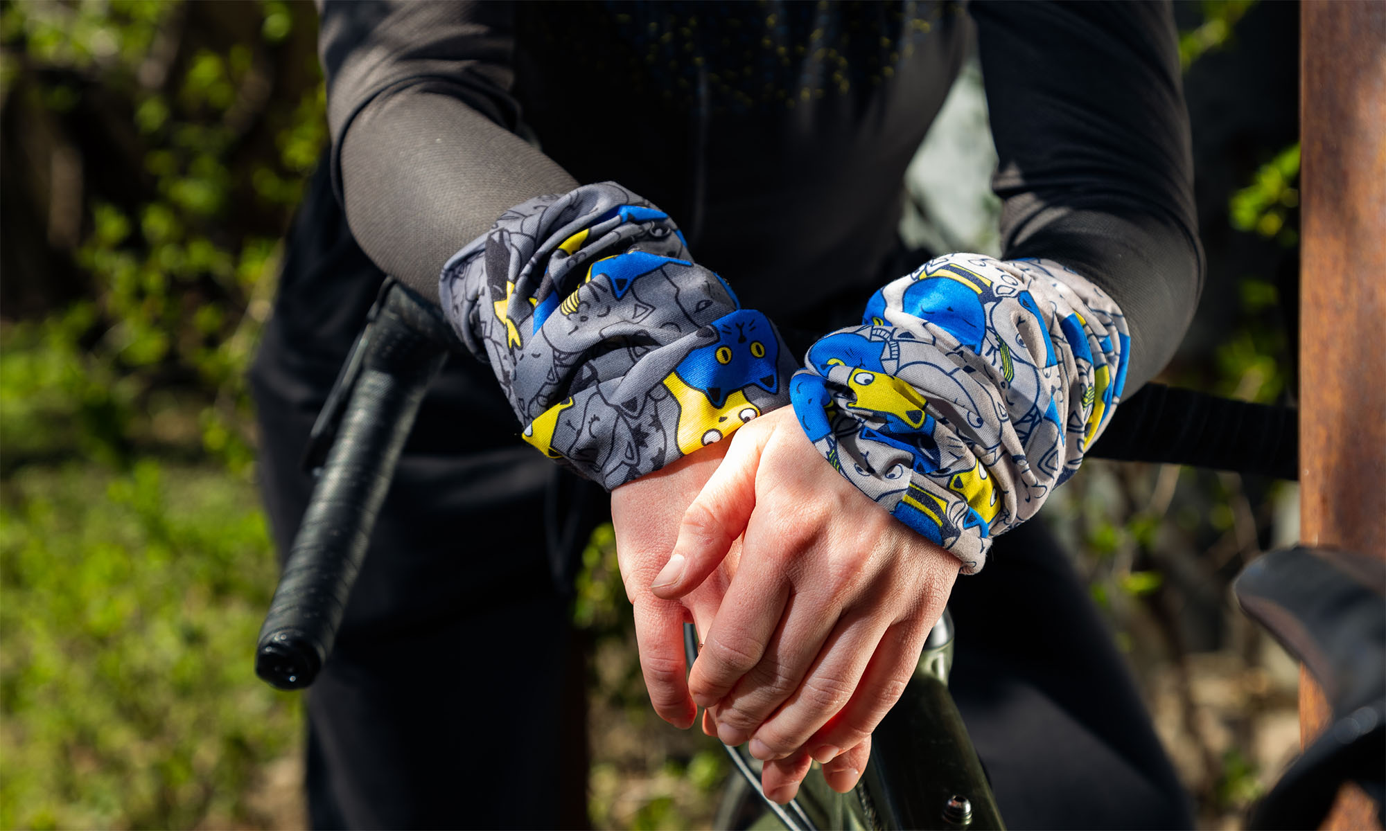 Головной убор детский ONRIDE Котики, цвет синий, со светоотражающей лентой ONRIDE 2