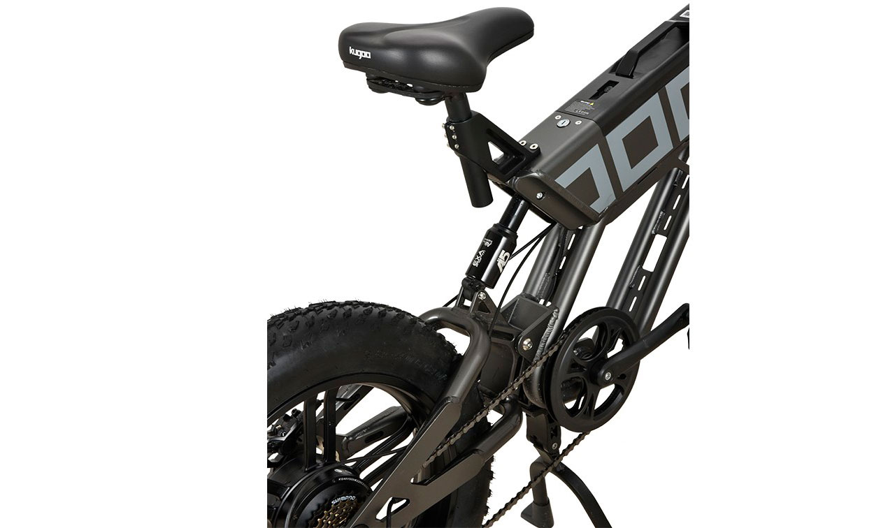 Электровелосипед фетбайк KUGOO T-01, (500 Вт; 13 Ah; 48 В) 20х4", серый 6
