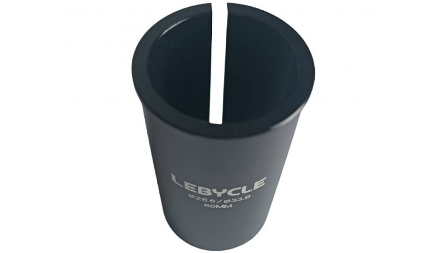 Адаптер Lebycle для підсідельної трубки з 28.6мм на 33.9мм чорний 2