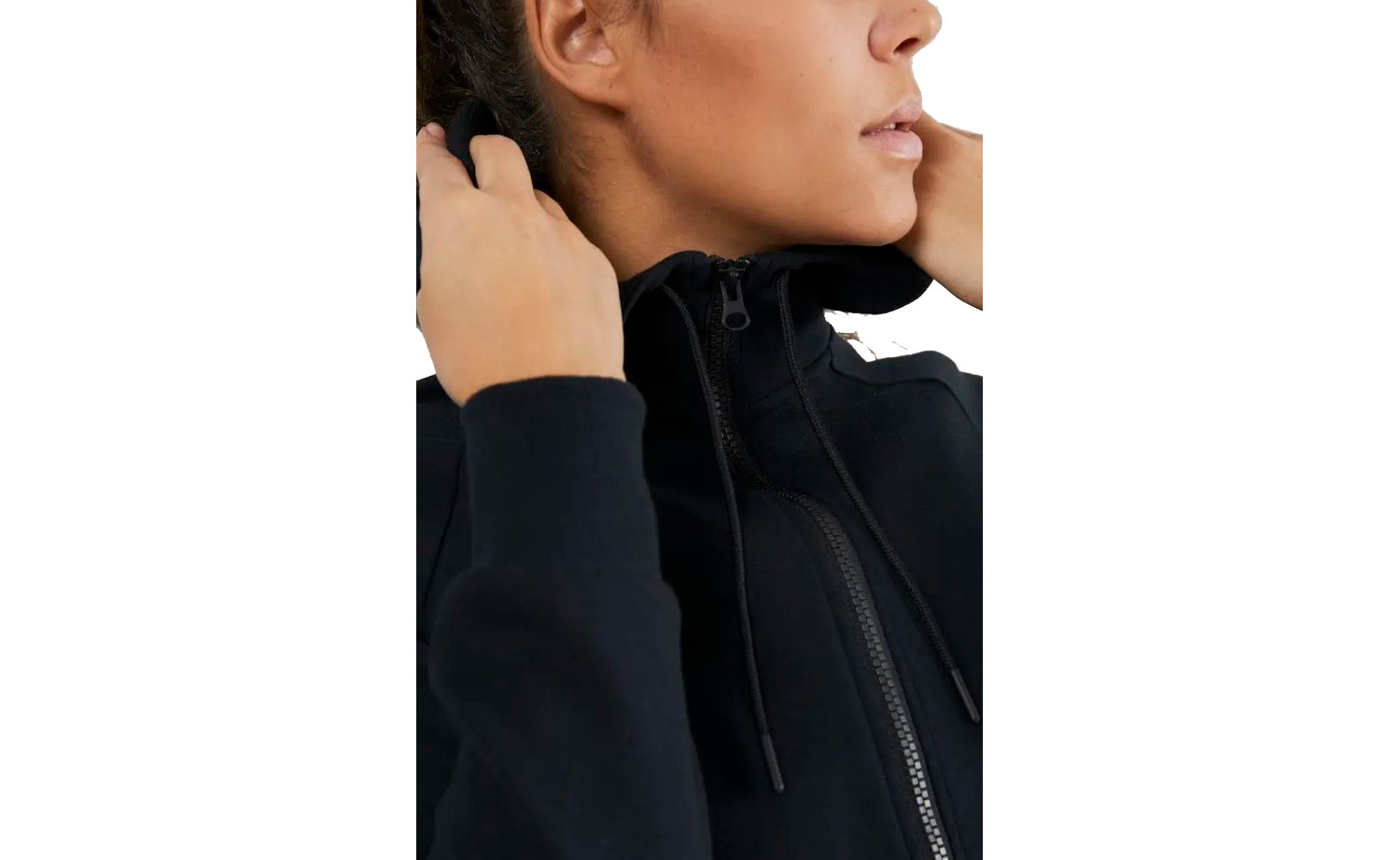 Кофта Craft District Long Hoodie женская, размер XS, сезон SS 19, черный 4