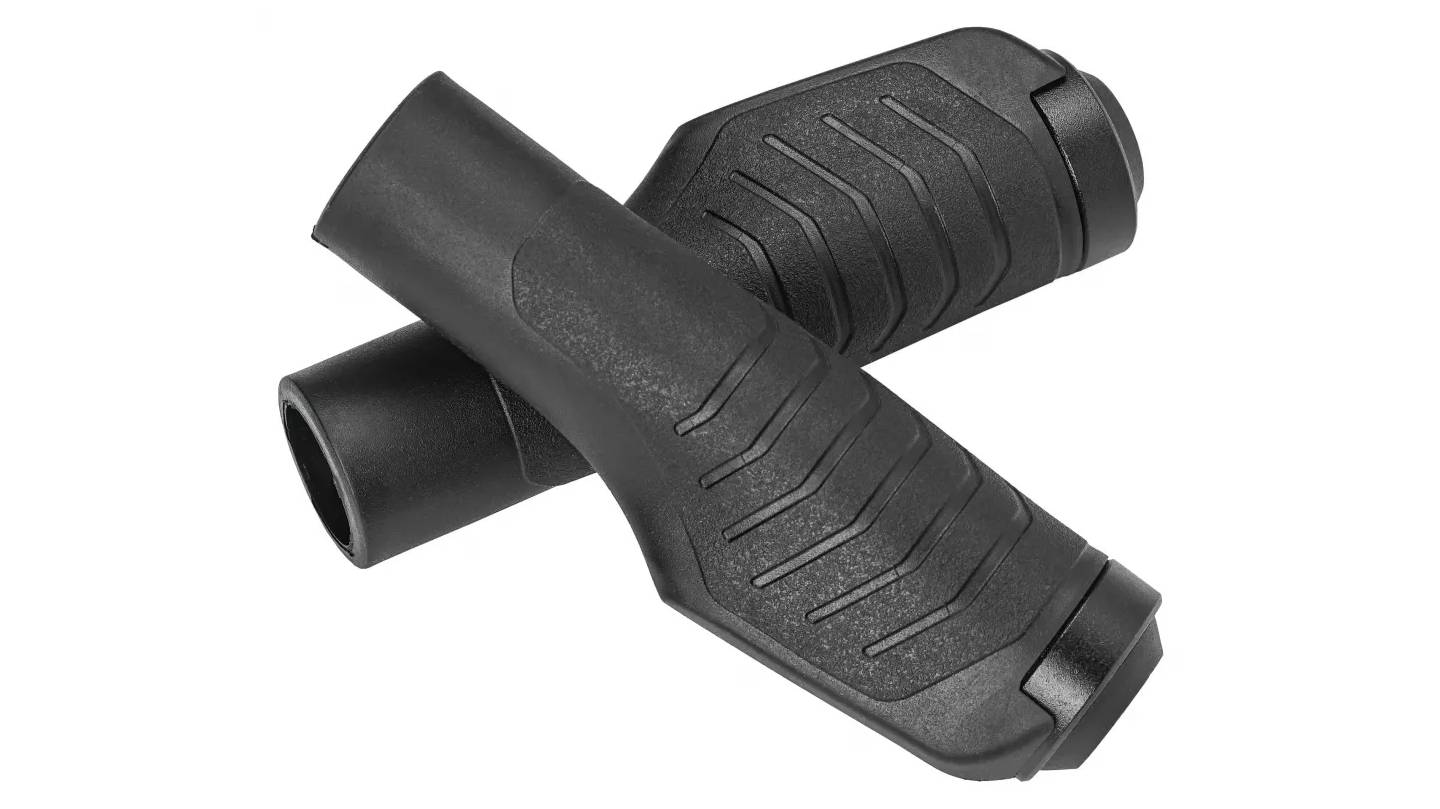 Гріпси VP VPG-ER09A, анатомічні 133 мм, з одним замком, чорні 